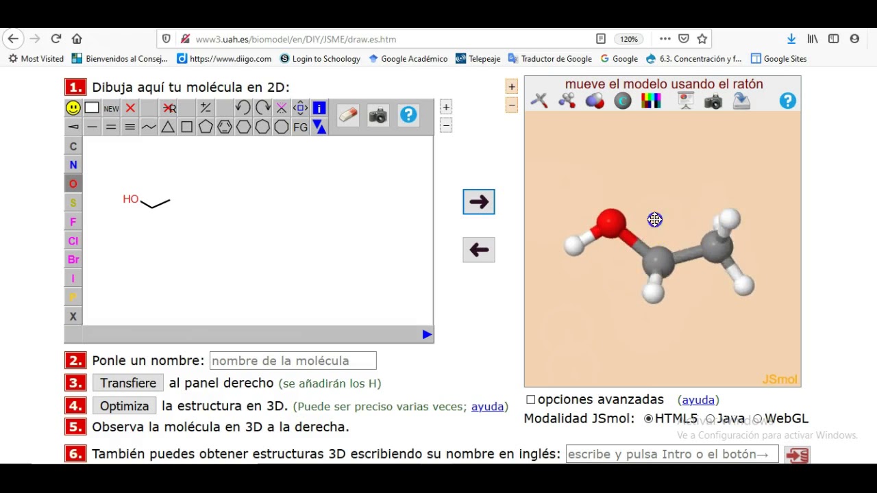Tutorial básico del constructor de moléculas de biomodel - YouTube