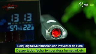 RELOJ PROYECTOR DOBLE HORA+TEMPERATURA - Heracles