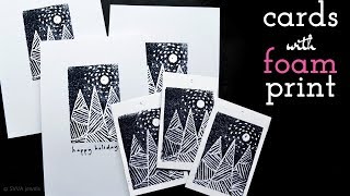 FUN & EASY Printing with 'Scratch Foam': Black & White Holiday Cards - Handy Tips