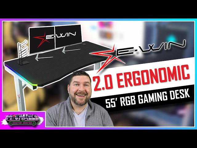 E-WIN RGB Gaming Desk: The Best Furniture I've Ever Owned (Review) - Geek  to Geek Media