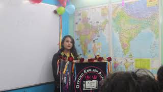 #New Year Welcome Speech By Pragya in #2021 #at Oxford English Academy Bhopal.#Newyearspeech#