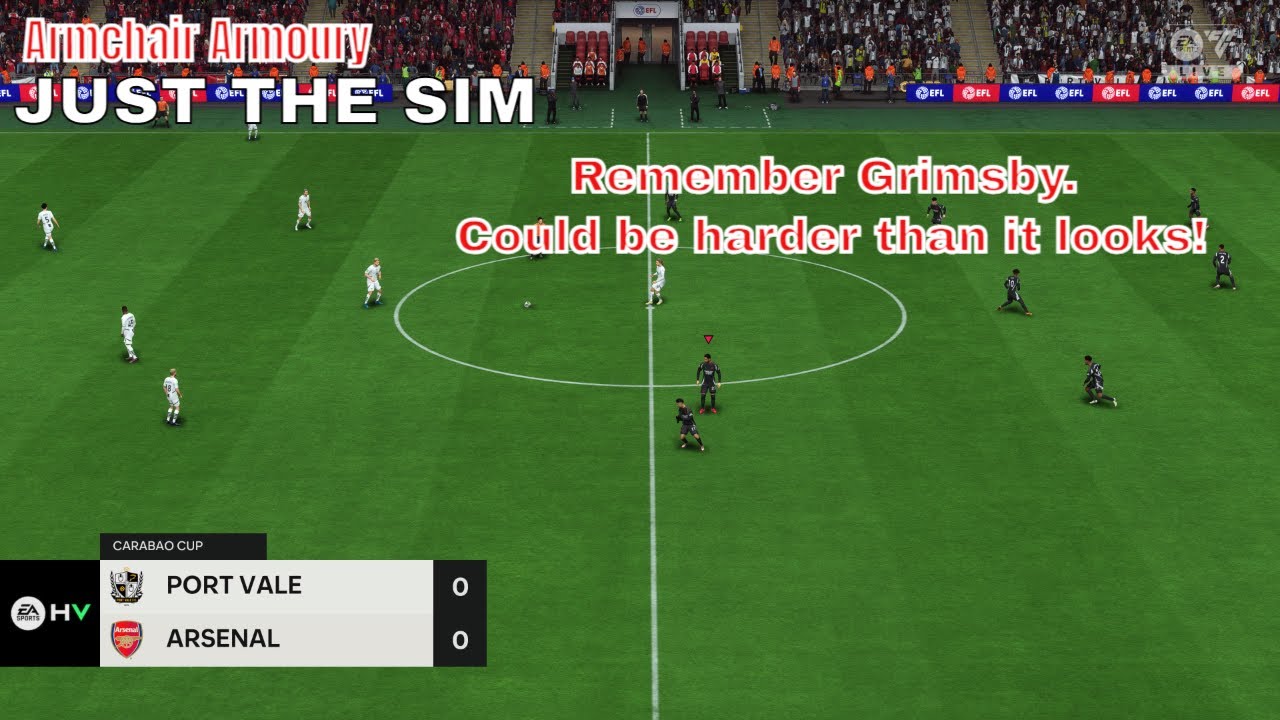 Remember Grimsby! | Port Vale v Arsenal (Carabao Cup R3 - Just The Sim)