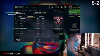 Tyler1 & Macaiyla celebrating Challenger Rank 😮 #shorts #leagueoflegends #twitch #tyler1
