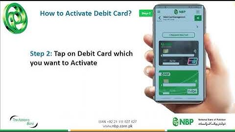 NBP Digital App Debit card management features. New Card Application,Activation and PIN changing.