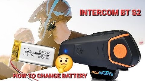 INTERCOM BT S2 🔋HOW TO  CHANGE BATTERY