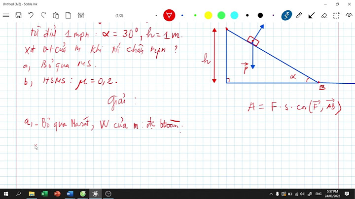 Bài tập định luật bảo toàn trên mặt phẳng nghiêng