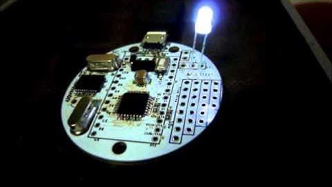 丸いArduino互換機「Maruino(仮)」を作りました。