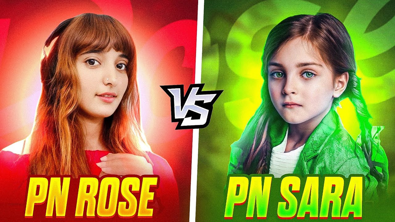 Pn Rose PN ROSE 🌹 vs 💖 PN SARA || 1 vs 1 Challenge Video 🔥 With FaceCam ...