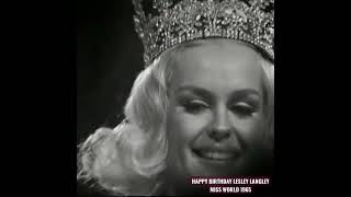 Happy Birthday Lesley Langley! Miss World 1965