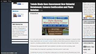 Update: Toledo Blade Files Civil Rights Lawsuit After Tank Plant Arrests - 30