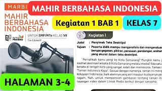 Mahir Berbahasa Indonesia Kelas 7 Halaman 3 - 4 Kegiatan 1 BAB 1 Kurikulum Merdeka