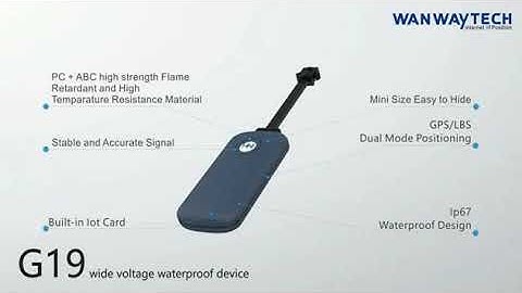 WanWay Waterproof G19 GPS Tracker