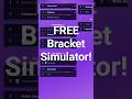 NCAA March Madness Free Bracket Simulator! #ncaa #ncaabasketball #collegebasketball #marchmadness