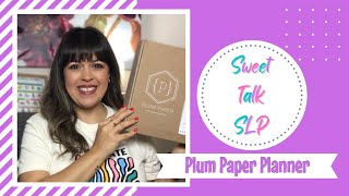 Details Speech Therapy Planner | Speech Therapy Organization | Plum Paper 2023 | October 2022 News