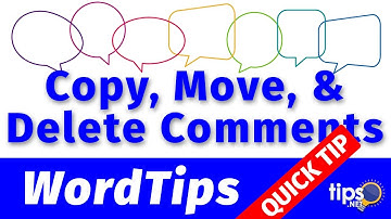 Copy, Move, and Delete Comments (Here