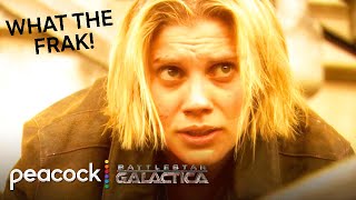 Starbuck Attacks a Man to Escape Her Prison Cell | Battlestar Galactica