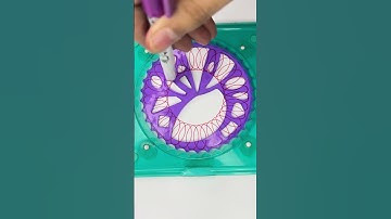 How Are These Loops So Perfectly Smooth? Relaxing ASMR Art! #art #2024 #spirograph #satisfying #art