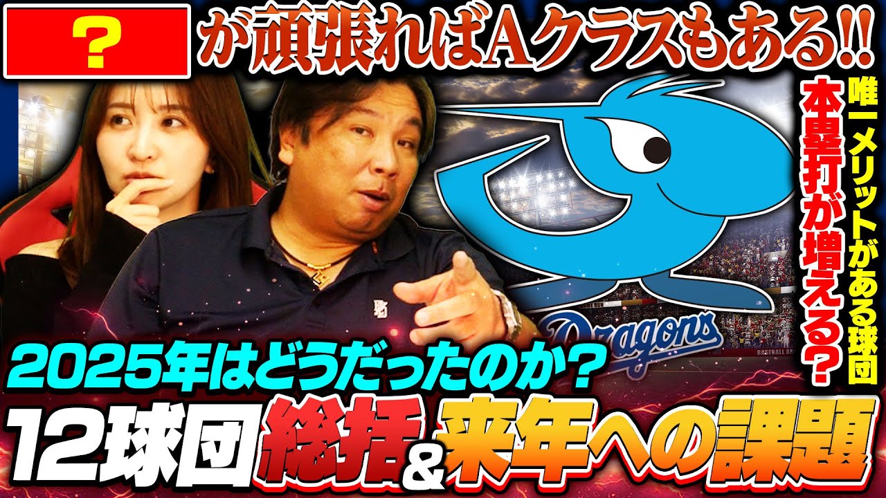 【中日総括2025】中日がAクラスを逃す