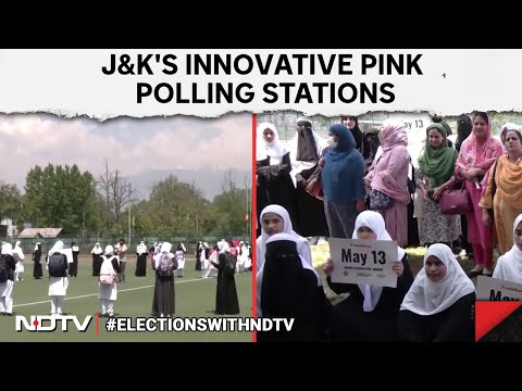 Kashmir News | Innovative Pink Polling Stations Revolutionising Voters Engagement In Srinagar @NDTV