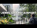 Walking tour at the worldfamous jewel changi airport  singapore  4k