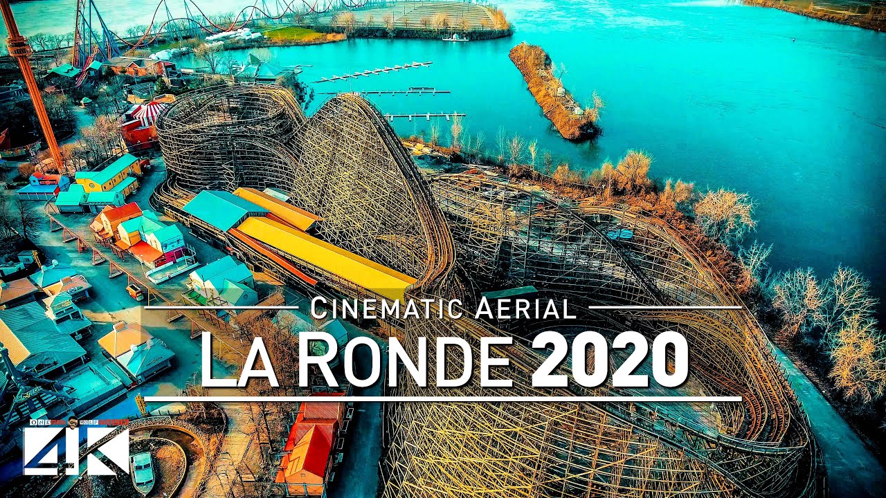 【4K】Drone Footage | LA RONDE Amusement Park ..:: Montreal 2019