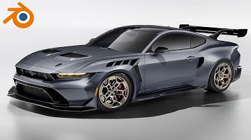 Calibration and Modeling Ford Mustang GTD in Image Modeler for Blender