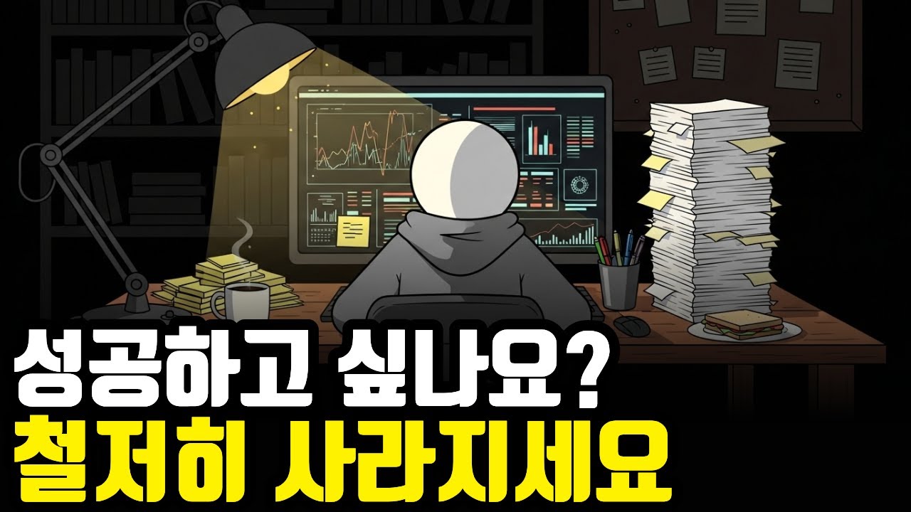 99%가 모르는 사실, 당신이 독하게 사라져야만 '진짜' 성공하는 이유