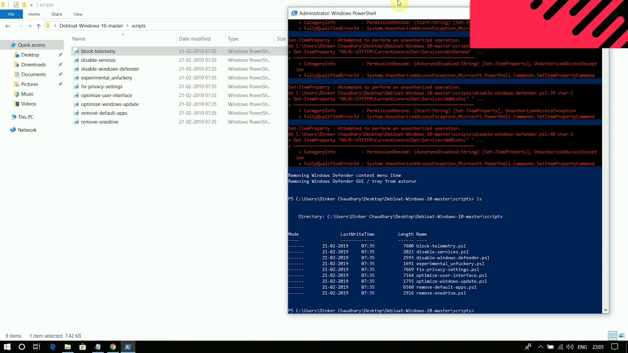 How to speedup windows 10 in Hindi Windows debloater script in Hindi