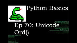 Python Basics Unicode
