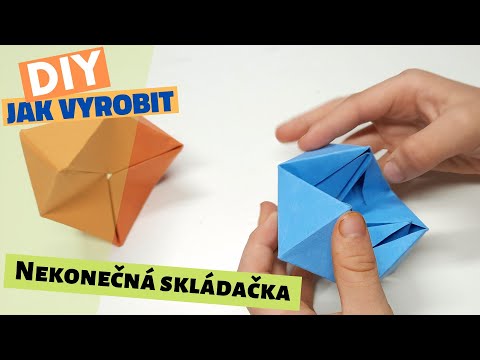 Nekonečná skládačka FLEXAGON | Origami | ASMR fidget toy