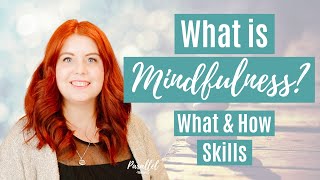 What is Mindfulness Therapy? | Mindfulness How and What Skills
