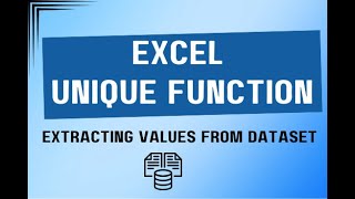 Excel UNIQUE Function: Extracting Unique Values from Datasets