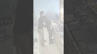 Off duty police officer disarms gunman in Birmingham on CCTV