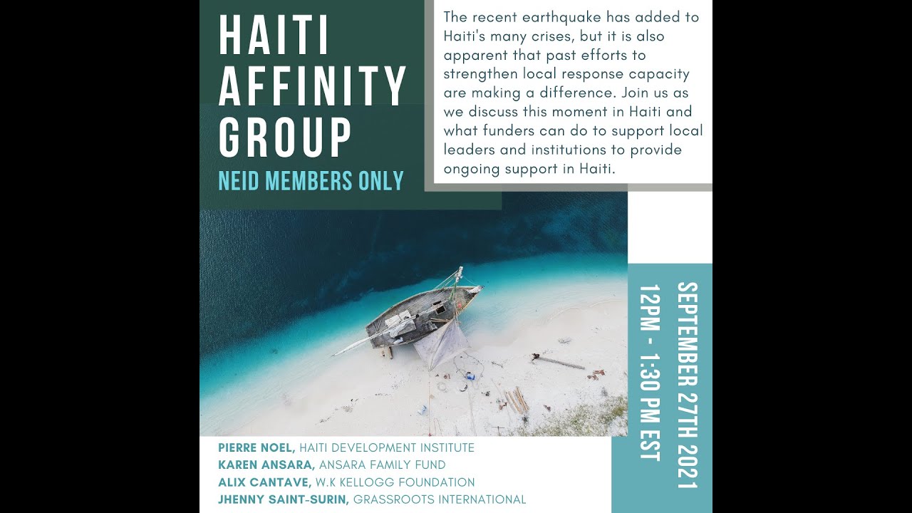 September 2021 NEID Haiti Affinity Group, Local Leaders