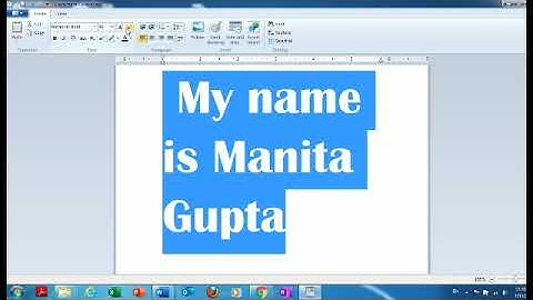 Wordpad Practical for class 2