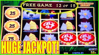 OMG Non Stop Retrigger HUGE JACKPOT! Panda Magic High Limit Dragon Link Slot Machine