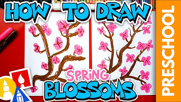 How To Draw Spring Blossoms - Preschool