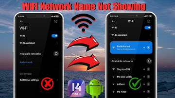 How To Fix WIFI Network Name Not Showing On Android | WIFI Name Missing Problem Solve 2024