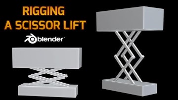 Hoe je een dubbele schaarlift monteert | Blender 4.4 Tutorial
