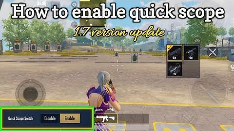How to enable quick scope in Bgmi | Quick scope switch option not showing | Andha Rush