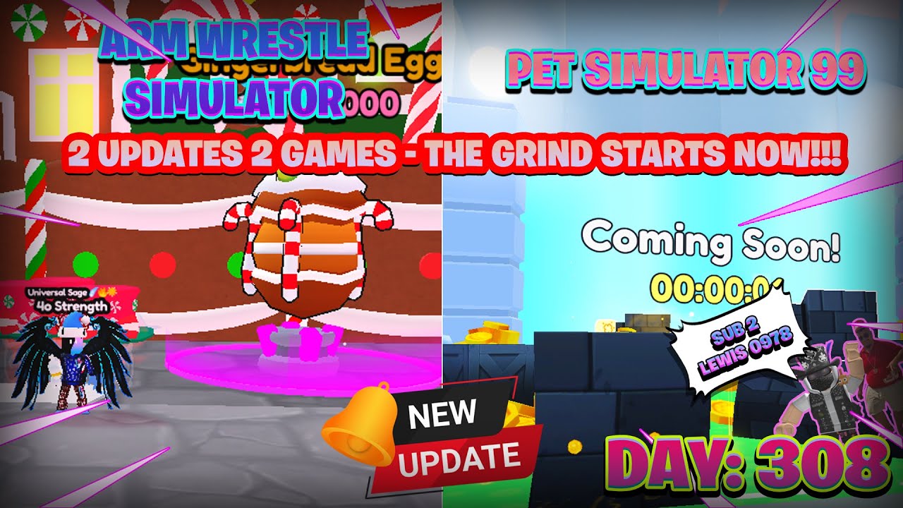 🔴[LIVE] 🎄XMAS UPDATE IN PS99 AND AWS - PLAYING BOTH GAMES (DAY 308 ...