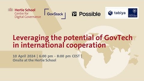 Leveraging the potential of GovTech in international cooperation
