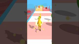 🍌 Sweet Banana vs Strawberry Challenge 🍓 | Fruit Runner 3D Funny Gameplay #shorts