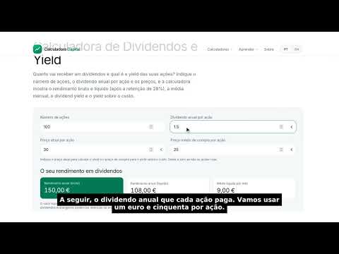 Calculadora de Dividendos e Yield
