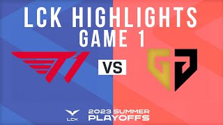 T1 vs GEN Game 1 Highlights | LCK Summer Playoffs 2023 | T1 vs Gen.G