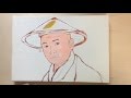 [人物を描こう(似顔絵)]かんたん画伯 絵心ゼロの絵画教室第6回(長友心平)アクリル画