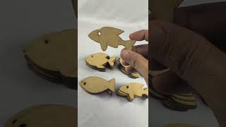 Aplique Peixinho MDF Cru Para Lembrancinhas Decoração Festa Infantil