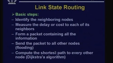 Lecture - 21 Routing - II