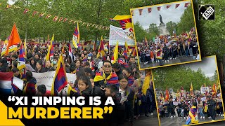 Campaigners for Tibet, Xinjiang protest as Chinese President Xi Jinping arrives in France