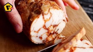 КУРИНЫЙ РУЛЕТ 《МРАМОРНЫЙ》— куриные рецепты КУРИНЫЙ РУЛЕТ 《МРАМОРНЫЙ》— куриные рецепты